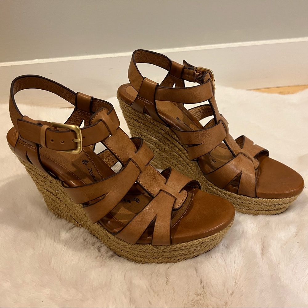 Women's Sofft Platform Wedge Sandals (Size 7)